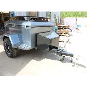 0.5T Electric Brake Multifunction Steel Mini Utility Cargo Travel Car Trailer