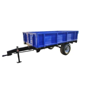 1-10 Ton Agriculture Farm Trailer 4-Wheel Hydraulic Dump 10 kW 220V Used Condition Axle Core
