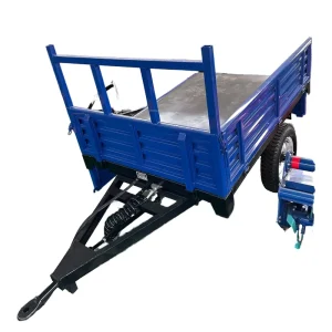 1 10 Ton Agriculture Farm Trailer 4 Wheel Hydraulic Dump Tractor Tow Used Condition with Axle Core Component