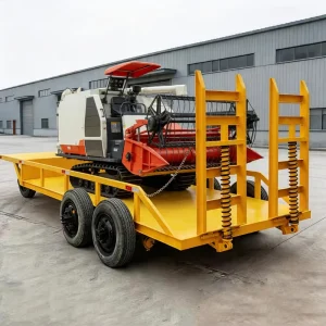 1 Tons Single Axle 2 Tyres Farm Trailer with Ladder Fence and Mudguard