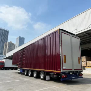 10/12 Wheels 3040 Ton Refrigerated Van Semi Trailer for Cold Logistics