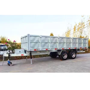 10*5 ft Customized Tipping Dump Trailer with Hydraulic Farm Dump Agricultural Trailers