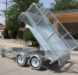 10*6 ft Heavy Duty Galvanized Tandem Axle Box Trailer High Load Utility Trailer CE Certified for International Market