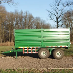 10 Ton Double Axle 4 Wheel Farm Dump Trailer for Grain and Tractor Agriculture Trailer Tractor Trailer