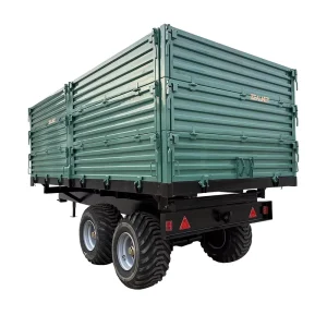 10000KG Agricultural Farm Trailer 7DRX 1000 10 Ton Loading Capacity Tipping Tractor Trailer Tandem Axle