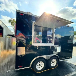 10ft Food Truck Trailer with Full Kitchen Mobile Food Cart Container Restaurant Commercial Food Trailer for Sale