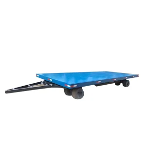 10t Heavy duty Traction Flatbed Trailer Transport Vehicle Non powered Cargo Transfer Vehicle Supports Customization