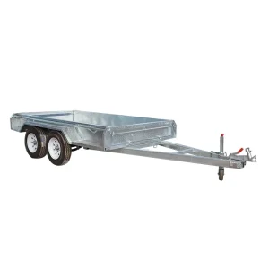 10×5 Cargo Transportation Heavy Duty Hot Dip Galvanized Tandem Axle Box Trailer With Cage 2000kg ATM Australian Standard ADRs