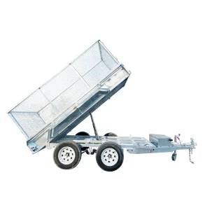 10×5 Hot Dip Galvanized Hydraulic ATV Dump Semi Trailer with CE Certificate 3500kg Payload for Utility ATV Car Cargo