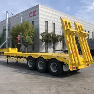 12 Meter Gooseneck Truck Semi trailer Extendable Trailers 60 80 100ton Lowbed Lowboy Low Bed Trailer