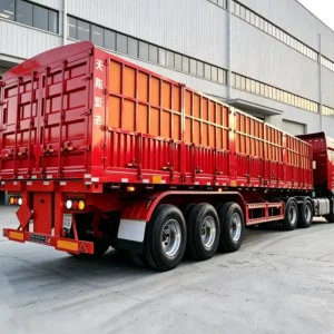 12R22.5 4 Axle Fence Semi-trailer for Heavy-load Transportation Trailer