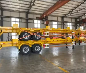 12m Container Skeleton Chassis Carrier or Platform Truck Trailer 12.45m Skeleton Semi Trailer Yard Chassis Yard Trailer