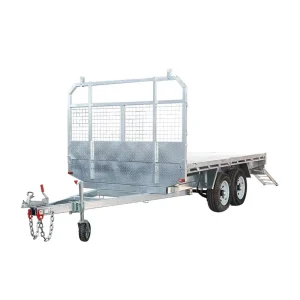 12×7 Flat Top Galvanized Trailer 3500kg Rated