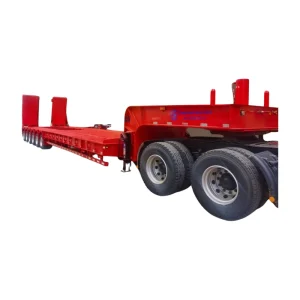 13 Meters Low-Bed Semi Trailers 12 Wheels Special Purpose Truck Trailer