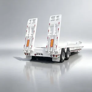 13.75m Low Bed Semi Trailer Compliant Oversize Load Trailer