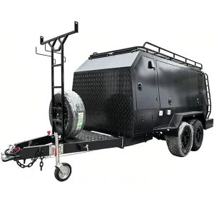 13×7 UTE Trailer Dual Axle Tool Box Industrial Grade Heavy Duty Custom Built for Australia Alloy Wheels Electric Brakes