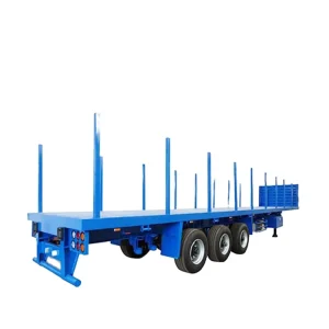 15 Meters Flat Bed Trailer 3 Axles Semi Trailer