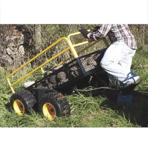 1500LBS Load Capacity ATV Utility Cart Cargo Trailer Garden Trailers Farm Dump Cart Lawn Mower Tipping Trailer