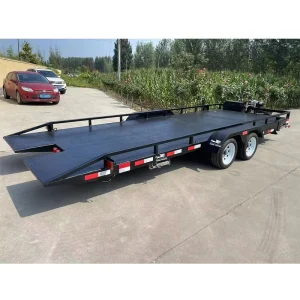 16 Foot Car Trailer 5*2m Car Hauler Trailer Steel Tilt Deck Car Trailer For Sale