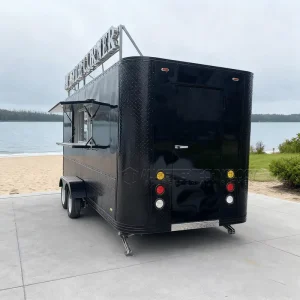 16ft Commercial Aluminum Food Trailer Concession Street Mobile Truck Cart Fast Food Full Kitchen Rust Resistant