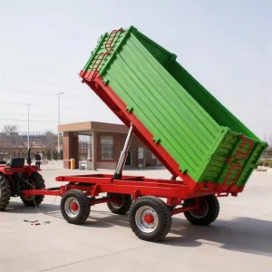 2 10 Ton Four Wheel Hydraulic Tipping Farm Trailer Agricultural Trailer Farm Trailers Dump Trailer for Farm Bulk Cargo Delivery