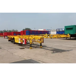 2 3 4 Axle 20 40 45ft Container Trailer Steel Skeleton Semi Trailer