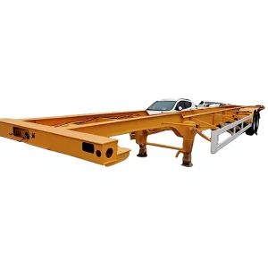 2 3 4 Axle 20 Feet 40 Feet Container Chassis Semi Trailer OEM ODM Skeleton Container Trailer 60T Max Payload