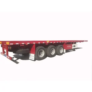 2/3/4 Axle 30T-40T-50T-60T Flatbed Container Truck Semi Trailer