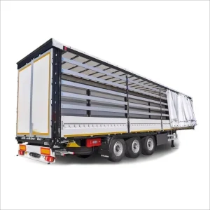 2/3/4 Axle 60 Tons Dry Van Box Side Curtain Semi Trailer 60 Tons Capacity Truck Transporting Cargo Side Open Side Curtain