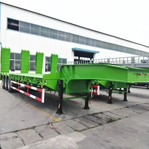 2 3 4 Axle Low Loader Trailer JOST Landing Gear ABS Air Suspension Optional Africa