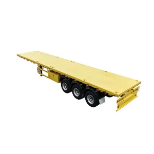 2 3 4 Axle Transport Flatbed Semi Trailer in Africa for 60 Ton Flatbed Truck Flat Bed Semi Trailer