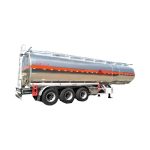 2/3/4 Axles 20-60CBM Liquid Food Water Milk Cooking Oil Juice Stainless Steel Tank Semi Trailer