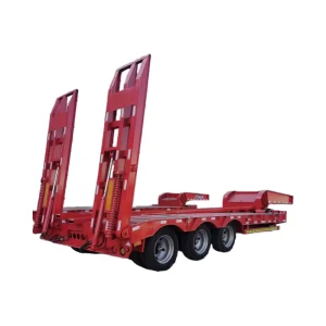 2 3 4 Axles Customization Low Bed Trailer 30 40 50 Tons 3 Axles Tractor Trailer Low Boy Truck Trailers