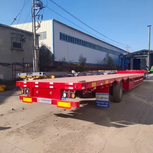 2 3 4 Axles Flatbed 20ft 40ft 45ft Container Semi Truck Trailer New Used Truck Trailers