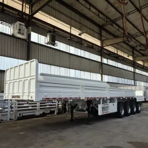 2 3 4 Axles Side Wall Cargo Semi Truck Trailer Transport Fence Semi Trailer