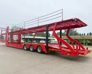 2 3 Axle 10 12 Cars Hydraulic Car Hauler Car Carrier Trailer Semi Truck Trailer