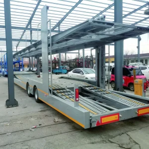 2 Axle 17.5m Steel Semi Trailer 6-8 Car Carrier for Auto Transport Truck Trailers