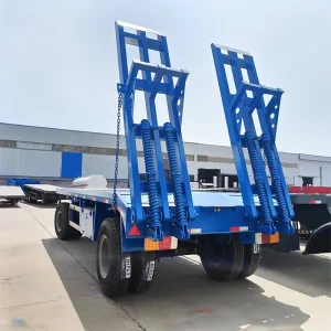 2 Axle 20Ton 30Ton Small Truck Trailer Flatbed Semi Trailer Lowbed Trailer