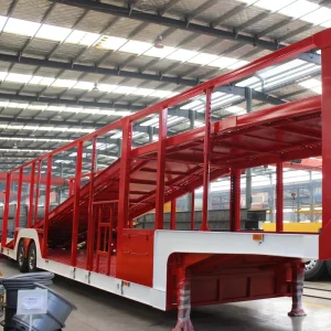 2 Axle 3 Axle Car Carrier Semi Trailer with 1 MOQ Customized Car Hauler Trailer for Global Auto Transport