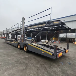 2 Axle 3 Axle Steel Car Carrier Semi Trailer 60 Ton Multi Vehicle Transport Truck Trailer