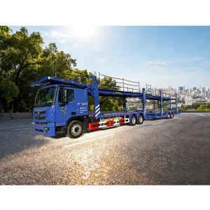 2 Axle 6-8 Cars Capacity Double Deck Car Carrier Trailer for Long Distance Auto Transport