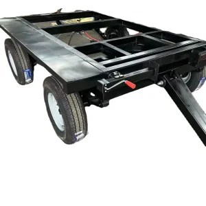 2 Axle Air Brake Small Trailer Adjustable Loading Capacity 5 to 8 Tons Made of High Quality Steel