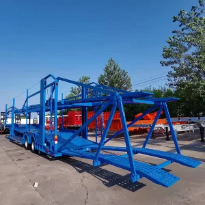 2 Axle Auto Transport Semi Trailer for Car Delivery and Vehicle Export