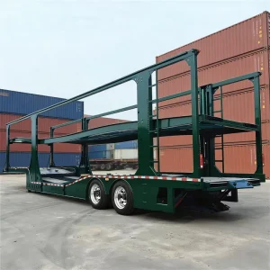 2 Axle Automatic Lifting 6 Cars Car Carrier Semi Trailer