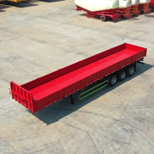 2 Axle Bulk Cargo Transport Truck Trailer with 12R22.5 Tyre Steel Material