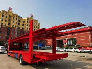 2 Axle Car Carrier Trailer Double Deck Auto Hauler Semi Trailer
