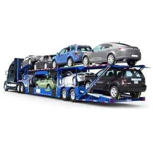 2 Axle Car Hauler Transport Vehicle Trailer for Sale in Ghana Tema