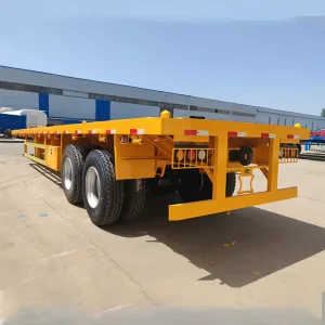 2 Axle Container Flat Bed Trailer 40 Foot Container Trailer
