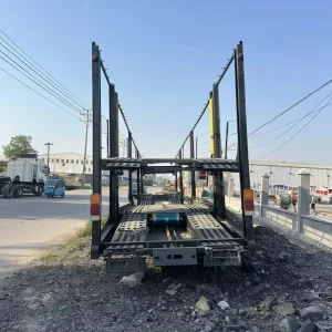 2 Axle Double Deck Car Carrier Semi Trailer Auto Transport Car Hauler for Sedan & SUV Delivery