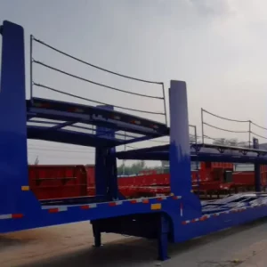 2 Axle Double Layer Auto Transport Semi Trailer for South America Regional Automobile Delivery Service